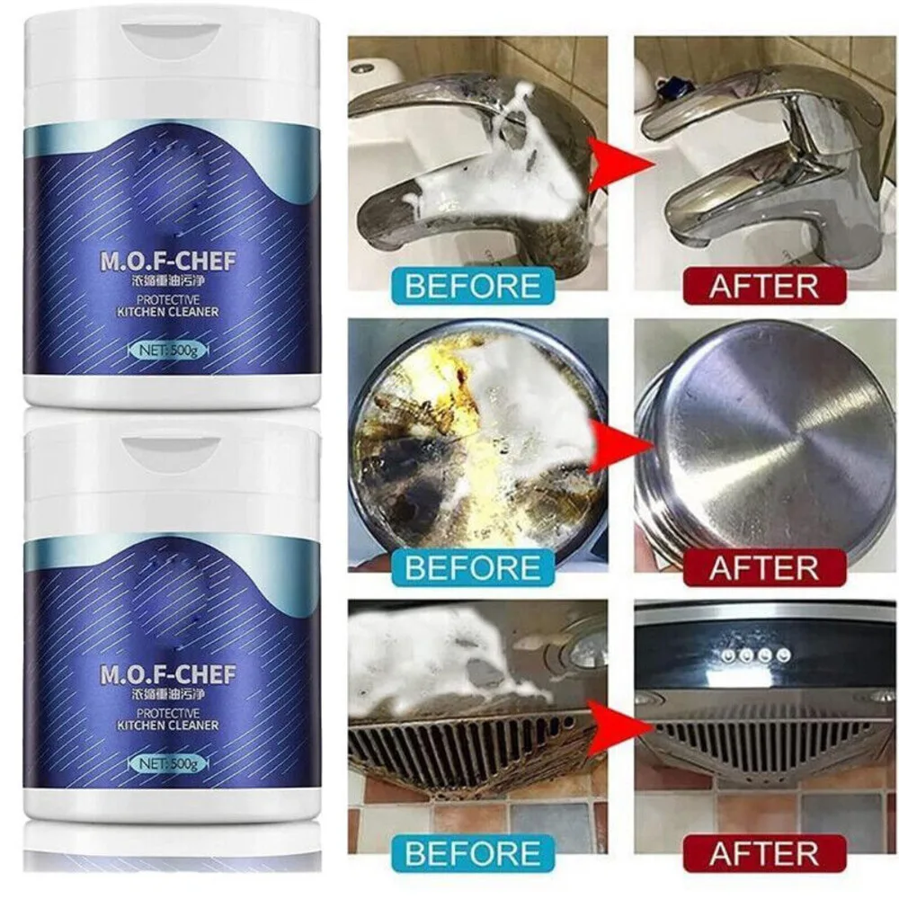 Chef Cleaner Powder All Purpose Stain Remover Powerful For Kitchen Room