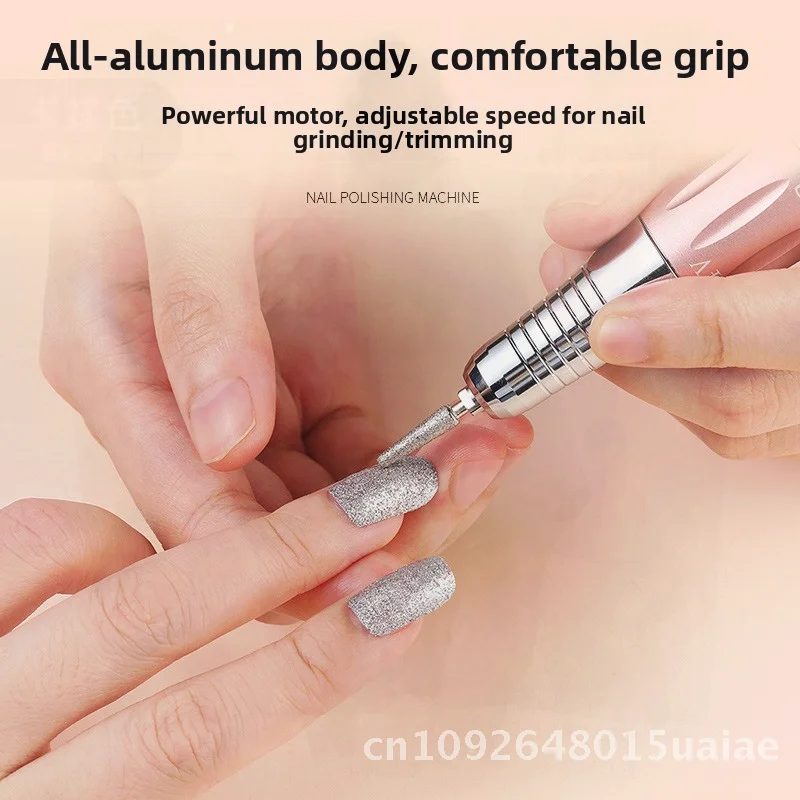 เครื่องตะไบเล็บไฟฟ้า S-305 แบบพกพา ปากกาปรับความเร็วได้ สำหรับทำเล็บขัดเงา สีโรสโกลด์ ชมพู ขาว ขายส่ง