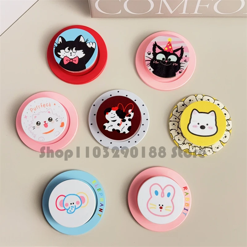 

Korean Cute Cartoon Puppy Magnetic Holder Phone Grip Tok Griptok Phone Stand Holder Support For iPhone For Pad Magsafe Smart Tok