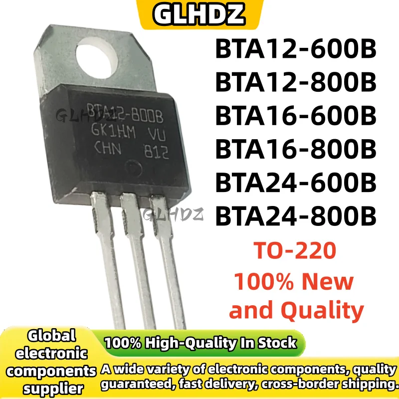 10-30Pcs Brand new BTA12-600B BTA12-800B BTA16-600B BTA16-800B BTA24-600B BTA24-800B In stock TO-220