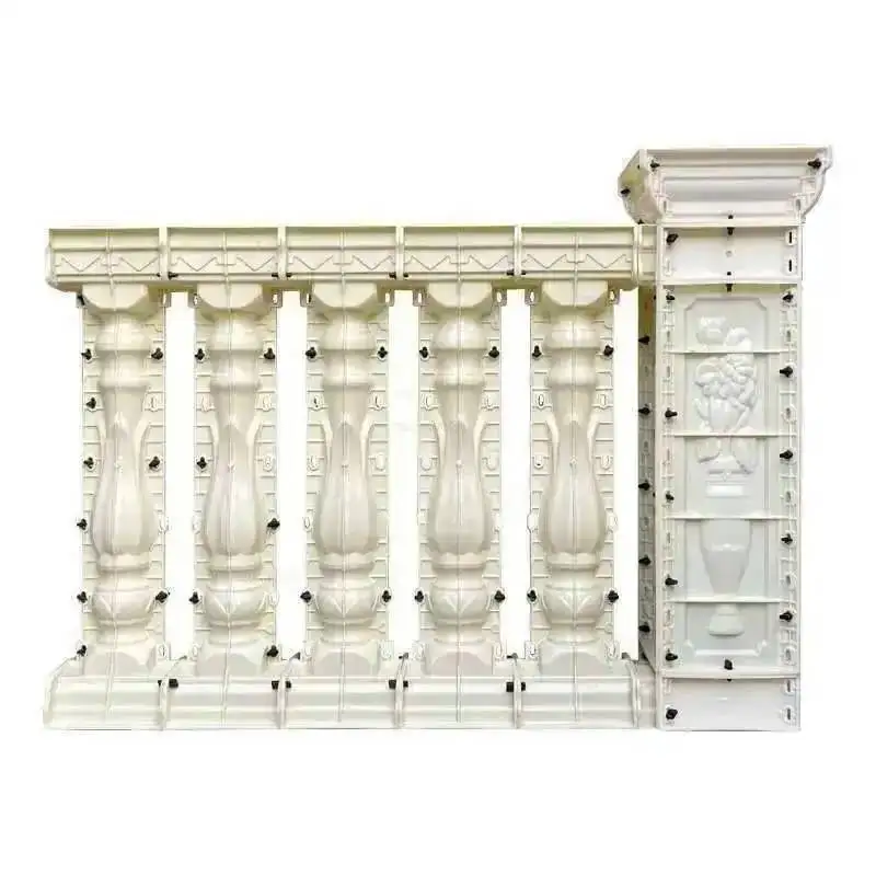 قوالب درابزين العمود الحديث فيلا سياج المنزل الروماني الأوروبي حديقة العمود شرفة الدرابزين درابزين زهرية الاسمنت بناء القالب l