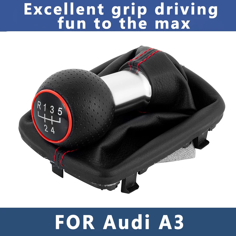 

5/6 Speed Is Suitable for Audi A3 Gear Head Cover Manual Gear Lever Shift Handball Car Accessories