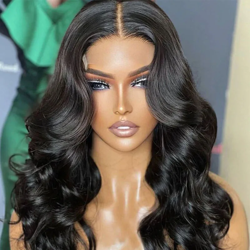 

Joedir 13X4 Body Wave Frontal Wig Glueless Pre-plucked Lace Wigs Transparent Lace Front Human Hair Wigs For Women Brazilian Remy