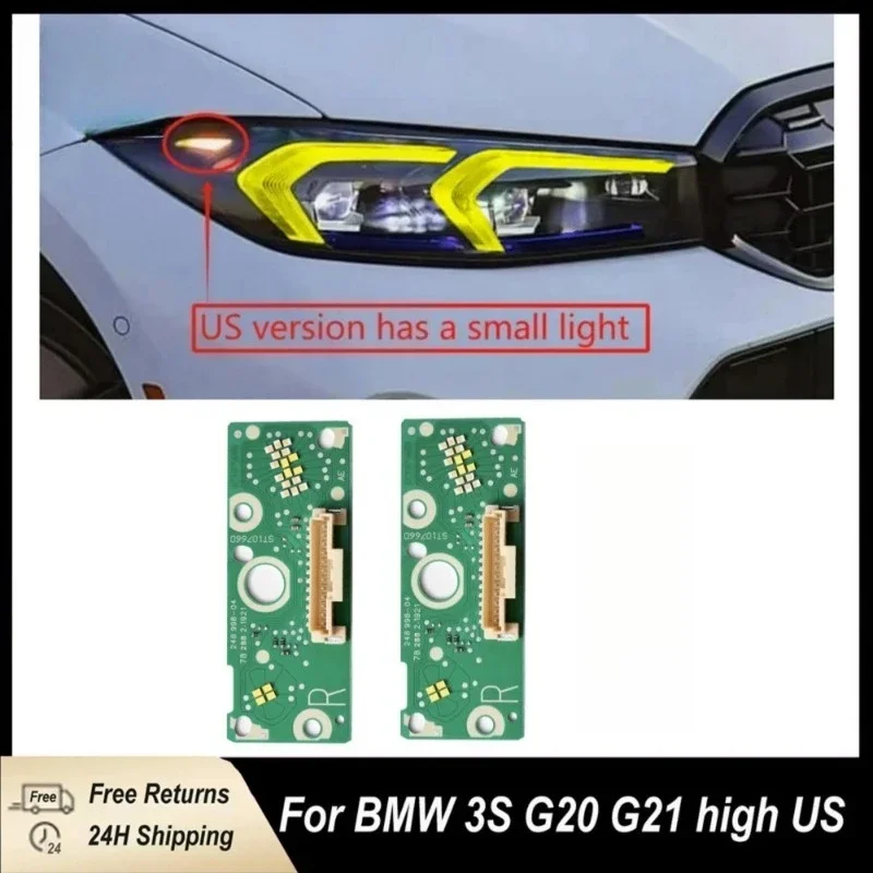 Para 2023 bmw g20 g21 g28 3 série amarelo drl chip 330e 330i m340i 2024 2025 led farol luz de circulação diurna módulo retrofit