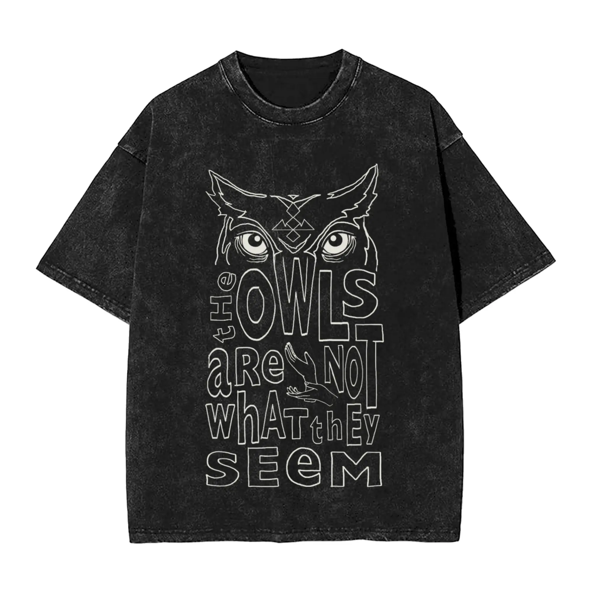 Twin Peaks Owls are Not What They Seem T-Shirt Popular T Shirts Short Sleeve Awesome Tops Summer Casual O Neck Big Size Top Tees