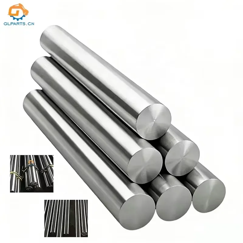 Factory Custom CK45 F7 Forged Steel Round Bar Steel Bar Chrome Plated Rod for Hydraulic Cylinders