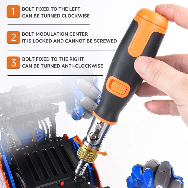 10 in 1 Screwdriver Set Professional Hand Tool Angle Ratchet Angle Screwdriver Set Multifunction Screwdriver Concealed Drill Bit