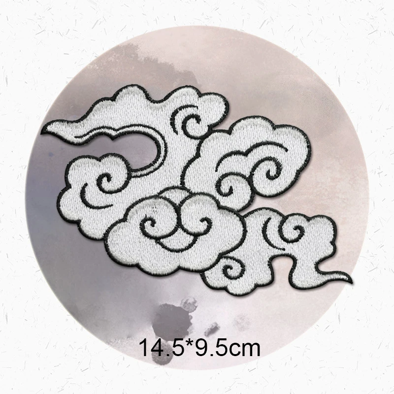 1 Piece Cloud Fine Embroidery Sew on Patch for Clothing Patch DIY Repair DIY Creative Decoration Big Small Size Glue-free