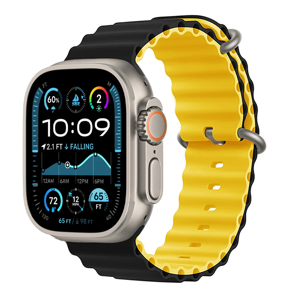 Ocean-Armband für Apple Watch Ultra 3 2 Band 49mm 46mm 44mm 40mm 45mm 41mm 42mm Correa Armband iWatch Series 11 10 9 SE 8 7 6 5 4