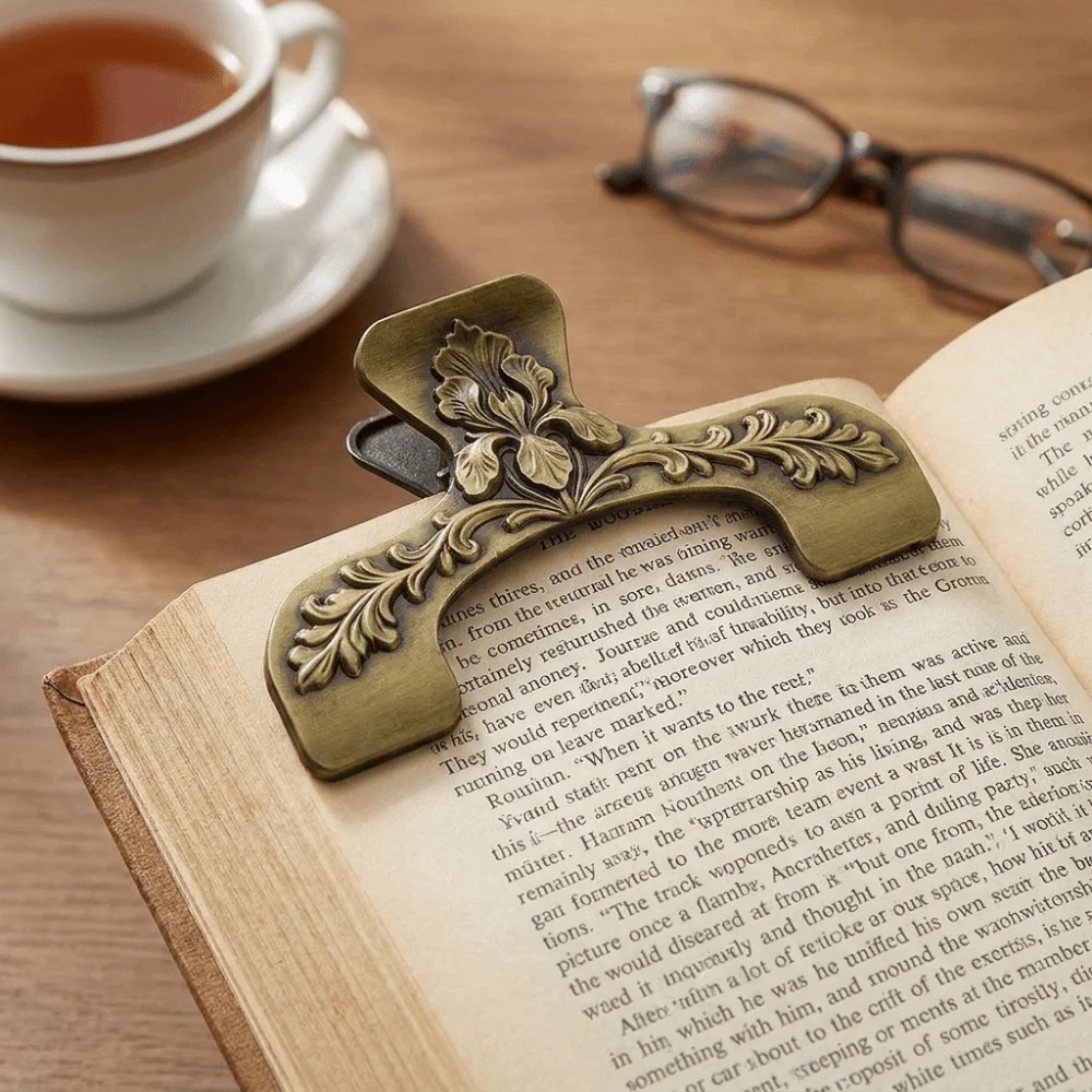 คลิปหนีบหนังสือโลหะแกะสลักสไตล - Stationery Books บทวิจารณ์และราคา