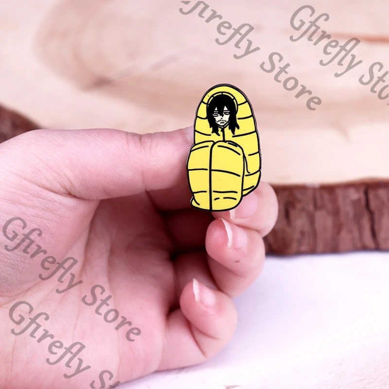 

My Hero Academia Breastpin Metal Badge Brooch Aizawa Shouta Cloth Emblem Bag Ouch Colleagues Anime Pin Eraser Head Gift