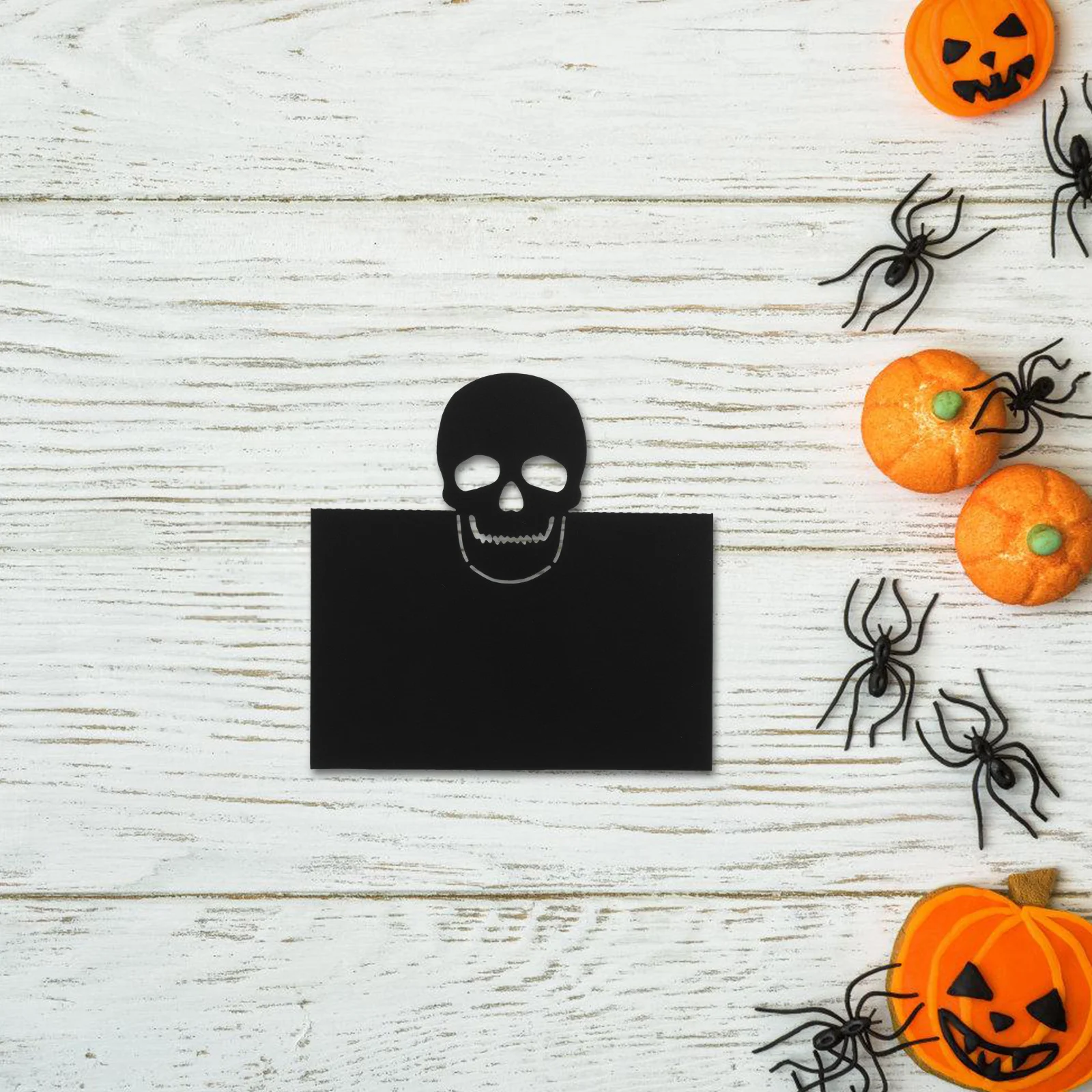 

Halloween Seat Place Tent Design Sturdy Pearl Paper Spooky Decorations Guest Names Seating Banquet Party Name Table for Event