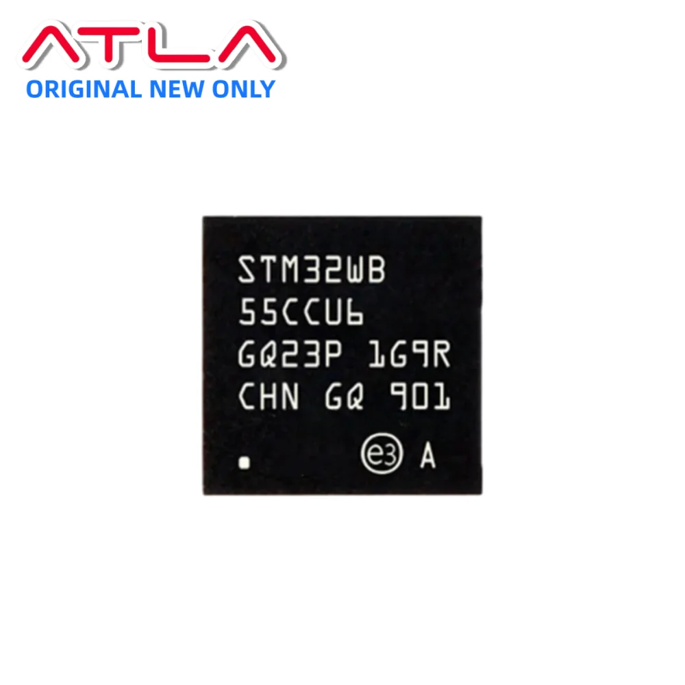

1-10PCS STM32WB55CCU6 QFN-48 Multiprotocol Wireless MCU 64MHz Cortex-M4 + 32MHz Cortex-M0+ 256KB Flash 128KB SRAM