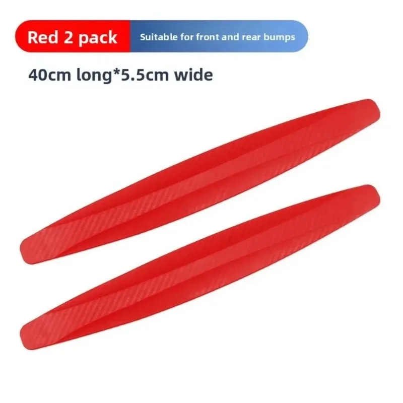 A Pair of Front for Door Car Front and Rear Bumper Anti-collision Strips Body Anti Scratch Widening Protective Adhesive Strips