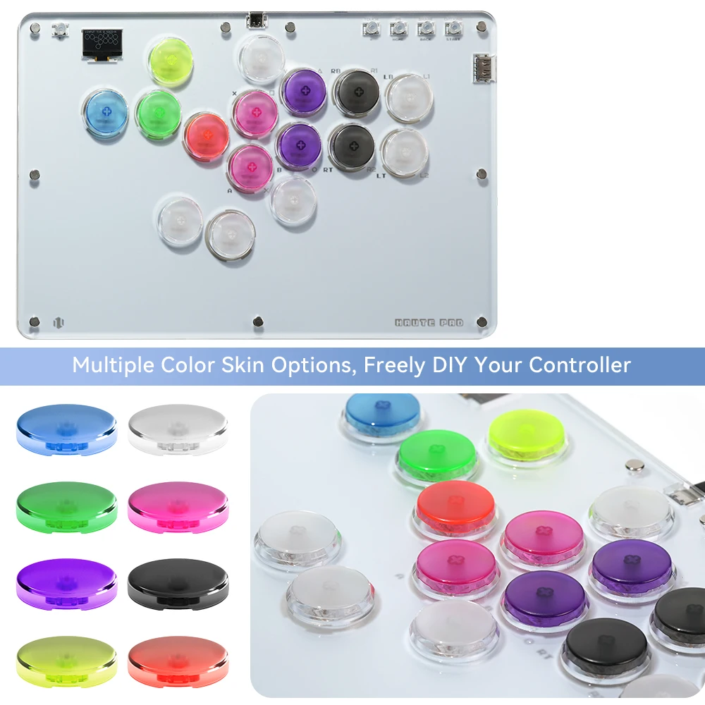 Haute42 TBGamer 8pcs 20.6mm Hitbox Button Caps For Leverless