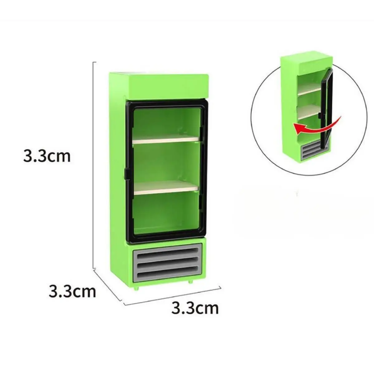 Мини-холодильник для кукольного домика 1:12, 1:6, одиночный мини-холодильник для ролевых игр
