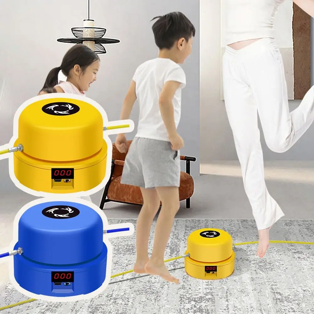 

Fitness Equipment Electric Skipping Rope Machine Auto Count Fun Sports Jump Rope Machine Multi-Person Remote Control