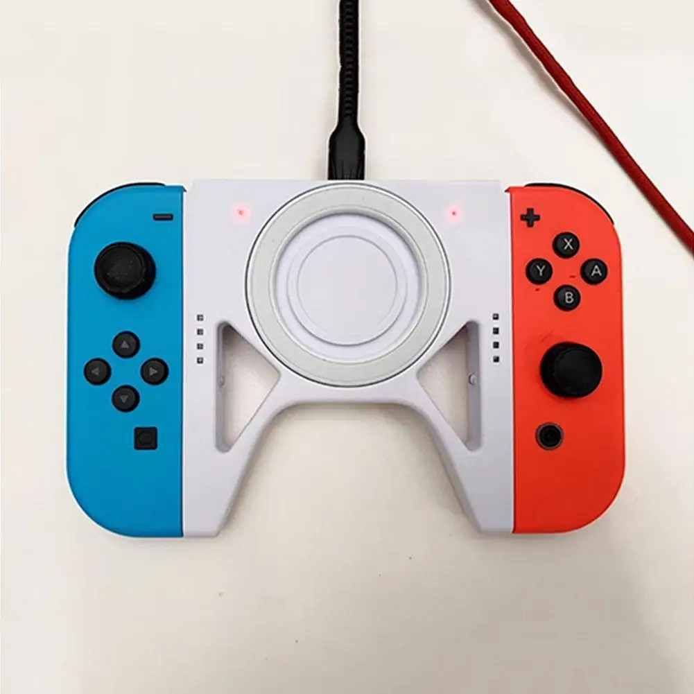 Joy Con Hand Grip Connector for Nintendo Switch Joy-Con Charging Grip for Nintendo Switch & OLED Model Play While Charging