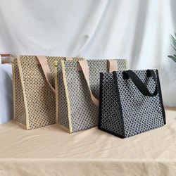 Borsa a tracolla in tela borsa a tracolla semplice di nuova moda di grande capacità da donna che trasporta la borsa della mamma borsa per il pranzo borsa per la spesa ambientale