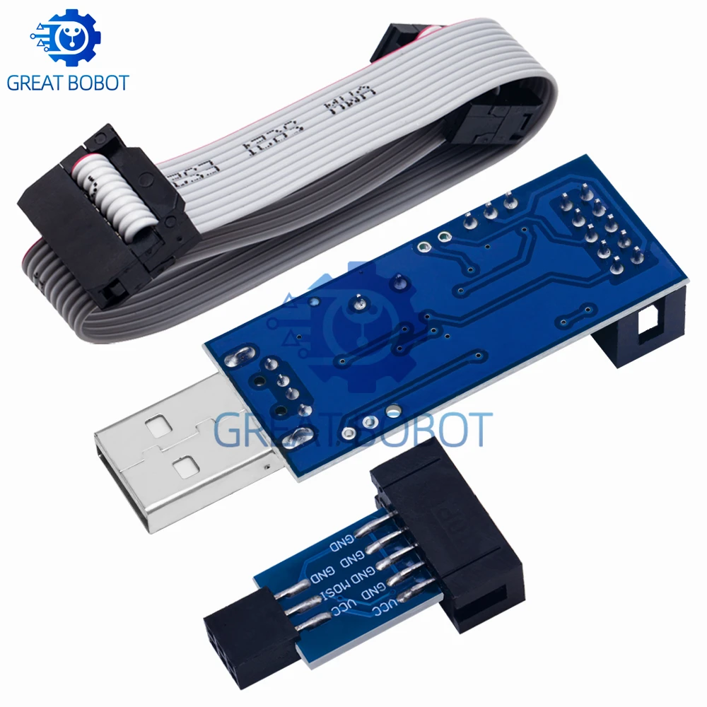 BS 1PCS   USBASP USBISP AVR Programmer USB ISP USB ASP ATMEGA8 ATMEGA128 Support Win7 64 skt500