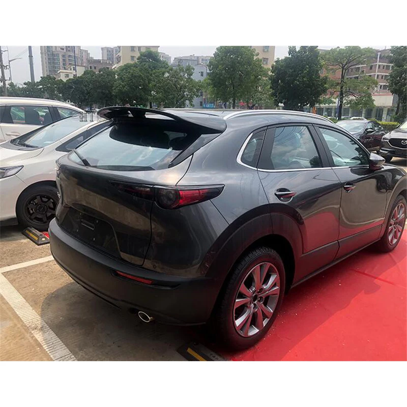 For Real Carbon Fiber Roof Spoiler Wing Mazda CX-30 Car Rear Window Accessories Tail FIN CX30 Body Kit Special 2020 2021 2022