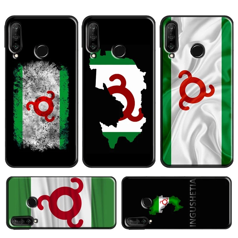 Ingushetia Flag Case For Huawei P Smart 2019 Z P30 Lite P20 P40 Pro Mate 20 Lite Nova 5T Honor 50 10i 8X 9X