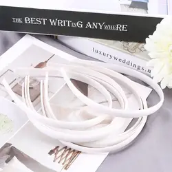 10Pcs White Fashion No Teeth Hairband Plain Lady Plastic Hair Band Headband Girl Hair Accessories