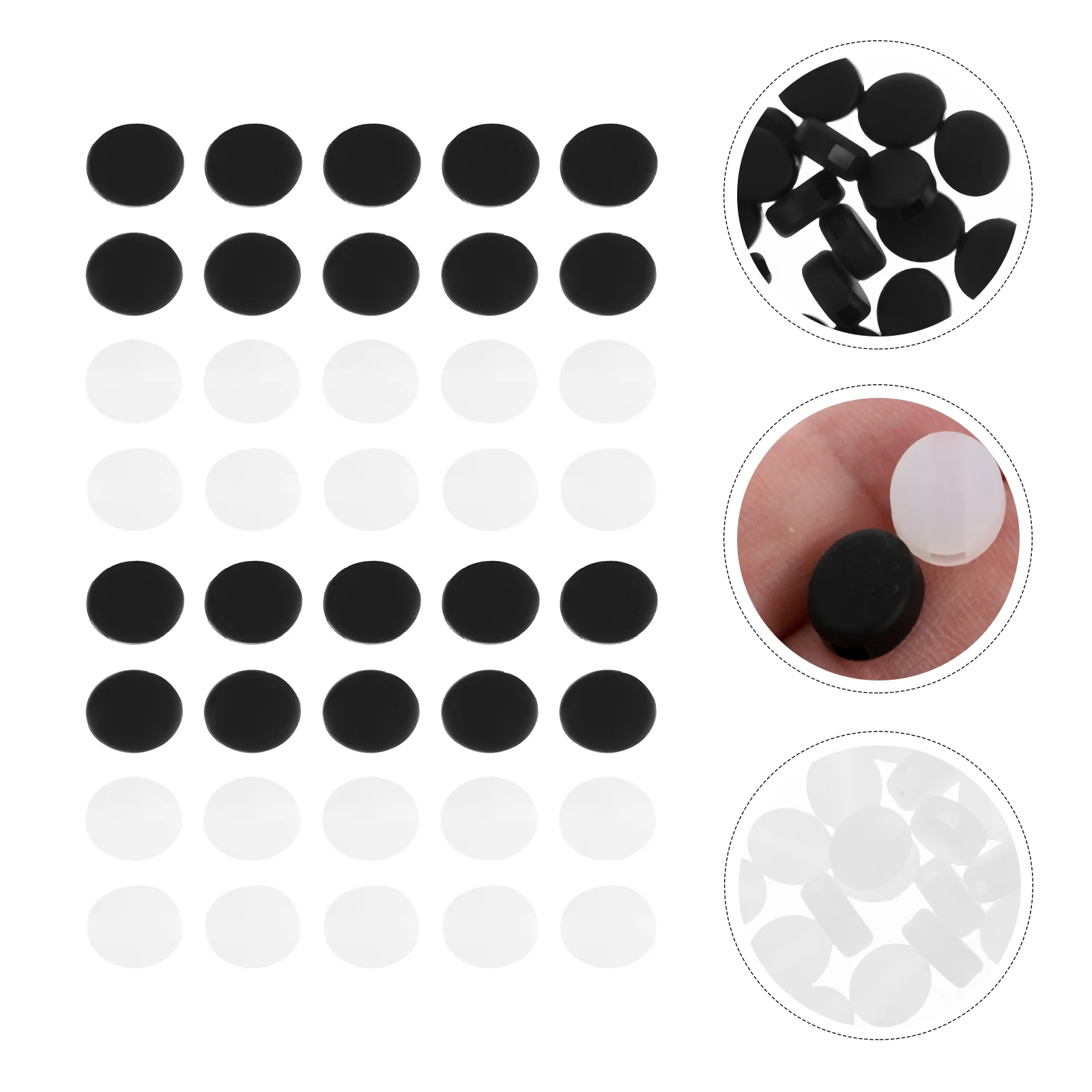 

40 Pcs Round Sunglasses Anti-slip Cover Silicone Grips Eyeglass Tools Accessories Ear White Socks Retainer Sleeves