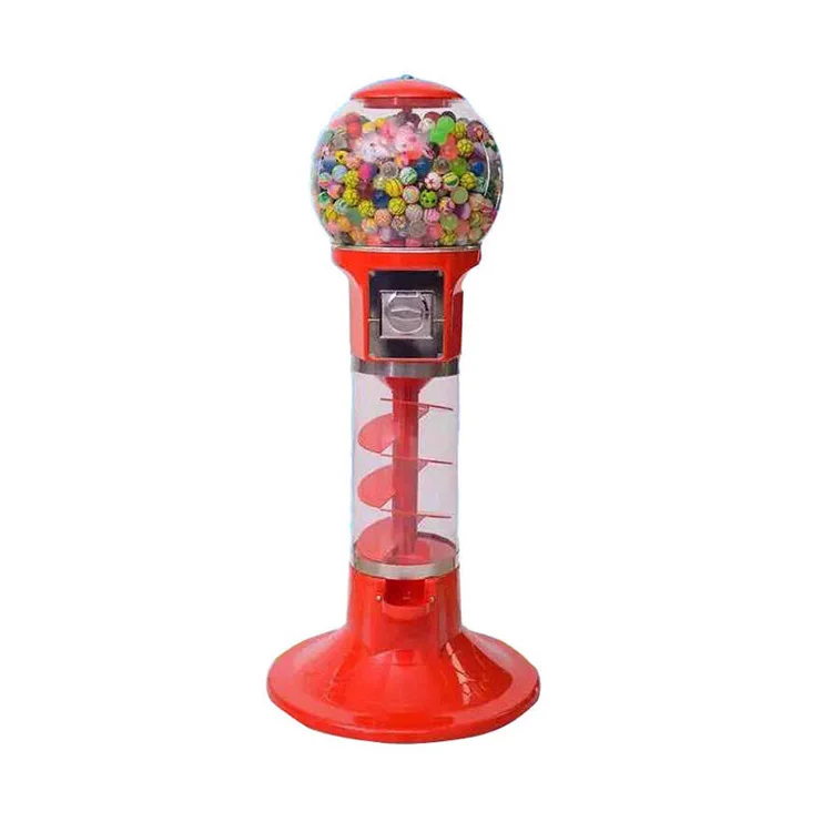 For coin operated quality spin capsule toys gum bouncy ball vending machine