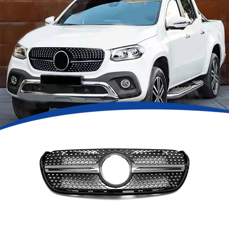 

2017 To 2020 For Mercedes Benz X-Class X470 W470 X220d X250d X350d Diamond Style Front Grille Bumper Grill Racing Grid Body Kit