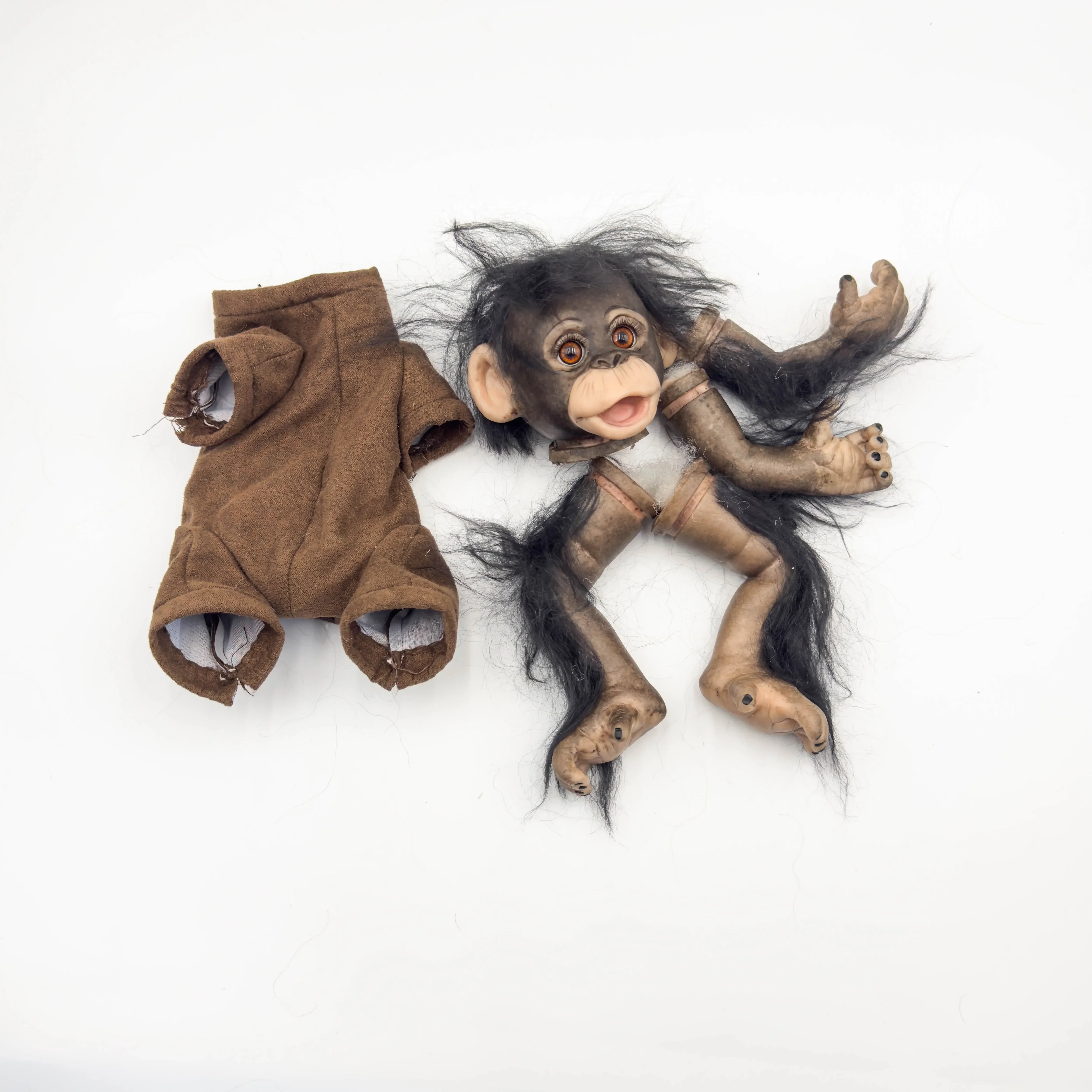 NPK 18'' Unfinished Handmade DIY Part Reborn Monkey Already Painted Finished Reborn Baby Toy