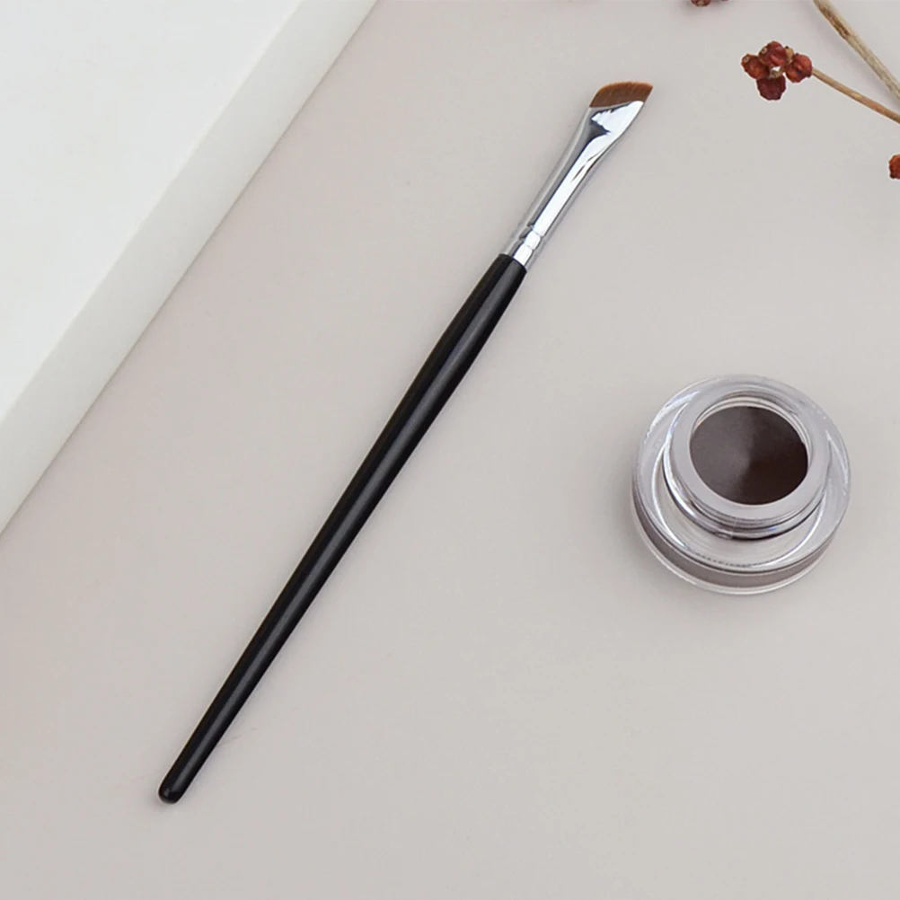 Set di 6 pennelli per sopracciglia, comodi pennelli per correttore eyeliner angolato in fibra artificiale per le donne, strumenti per il trucco per uso professionale