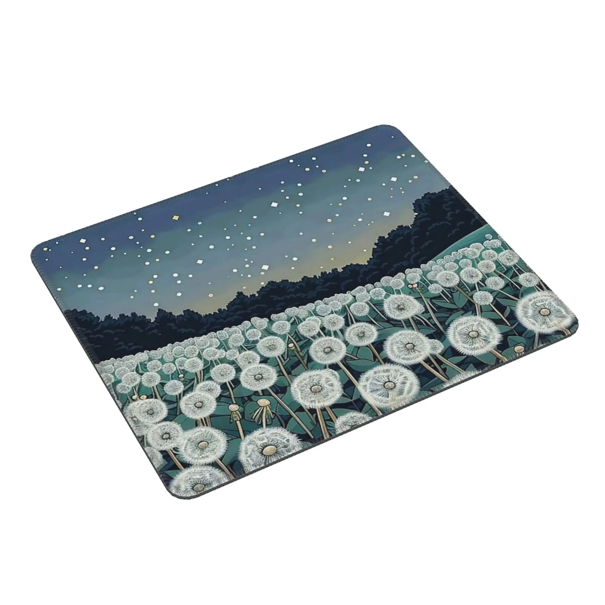 Beautiful Dandelion Night Sky Mouse Pad Computer Keyboard Mouse Mat Gamer PC Laptop Desk Mat Office Accessories Table Mats