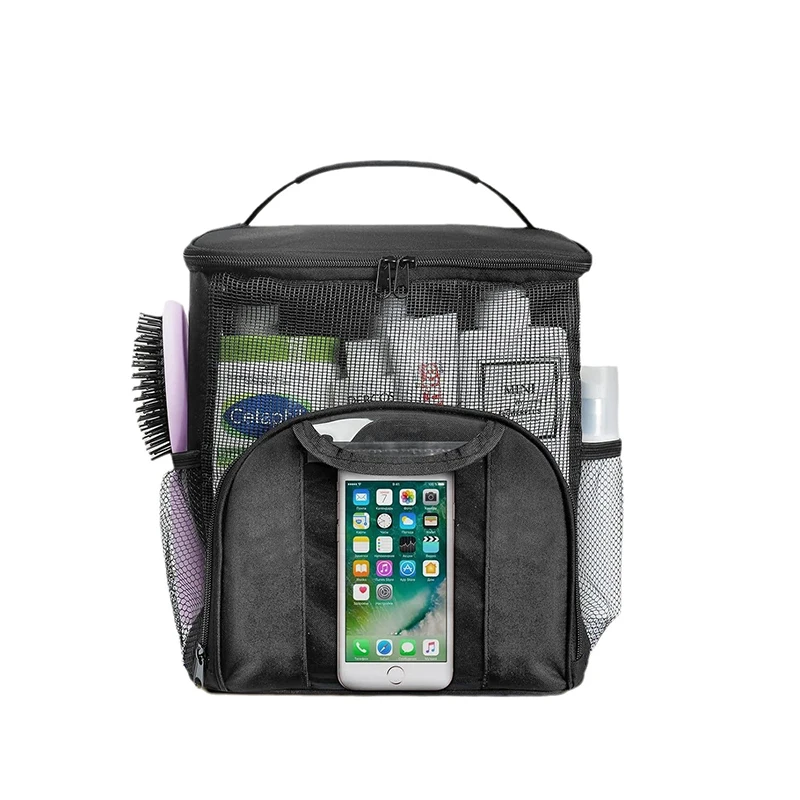Waterproof Bathroom Organizer Capacity Hanging Toiletry Bag With Handle Multiple Compartments For Quick-drying Shower Caddy