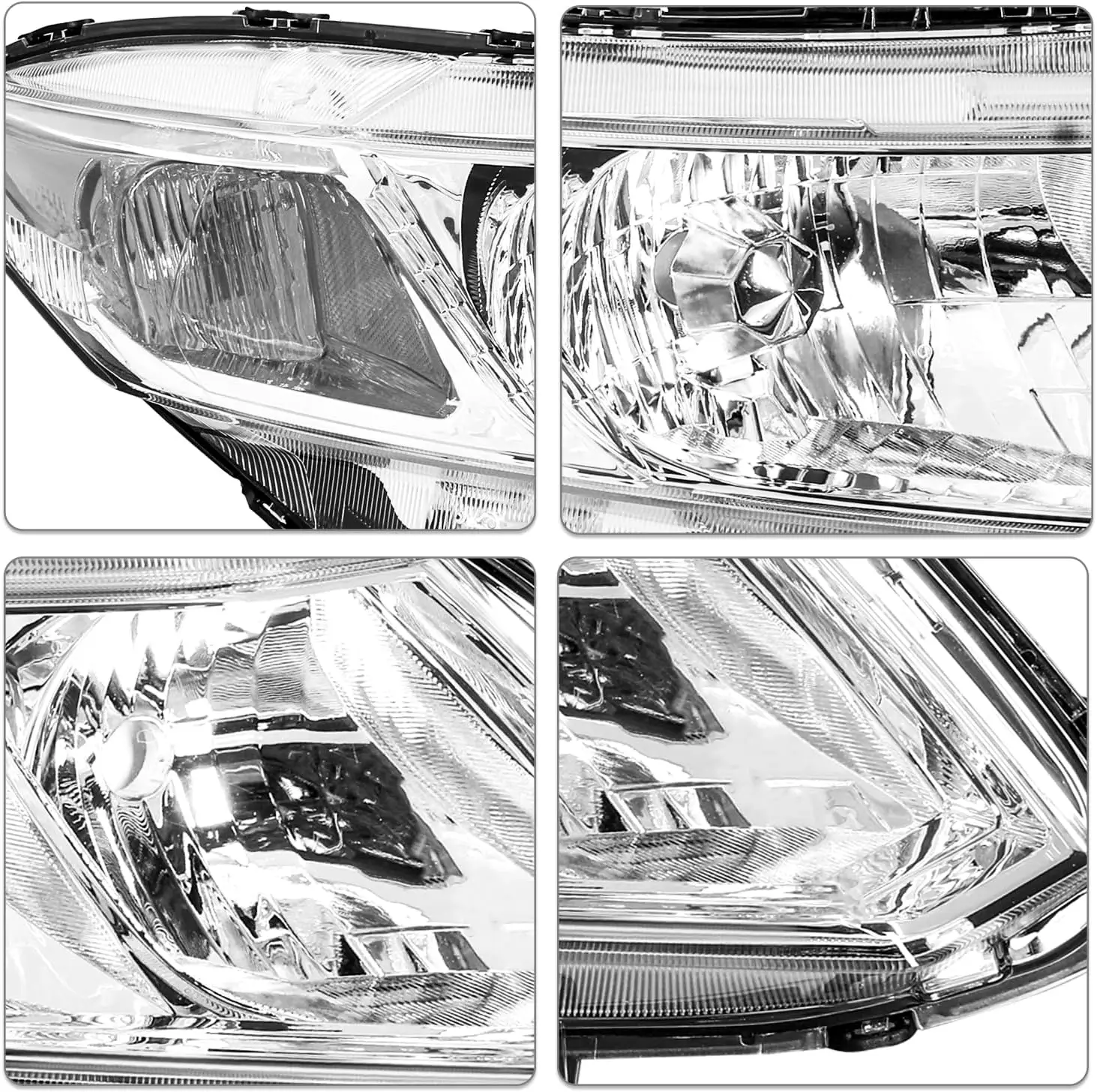 مجموعة مصابيح أمامية متوافقة مع 2012-2015 Honda Civic 4-Door Sedan / 2012-2013 Honda Civic 2-Door Coupe Replacement Driver an