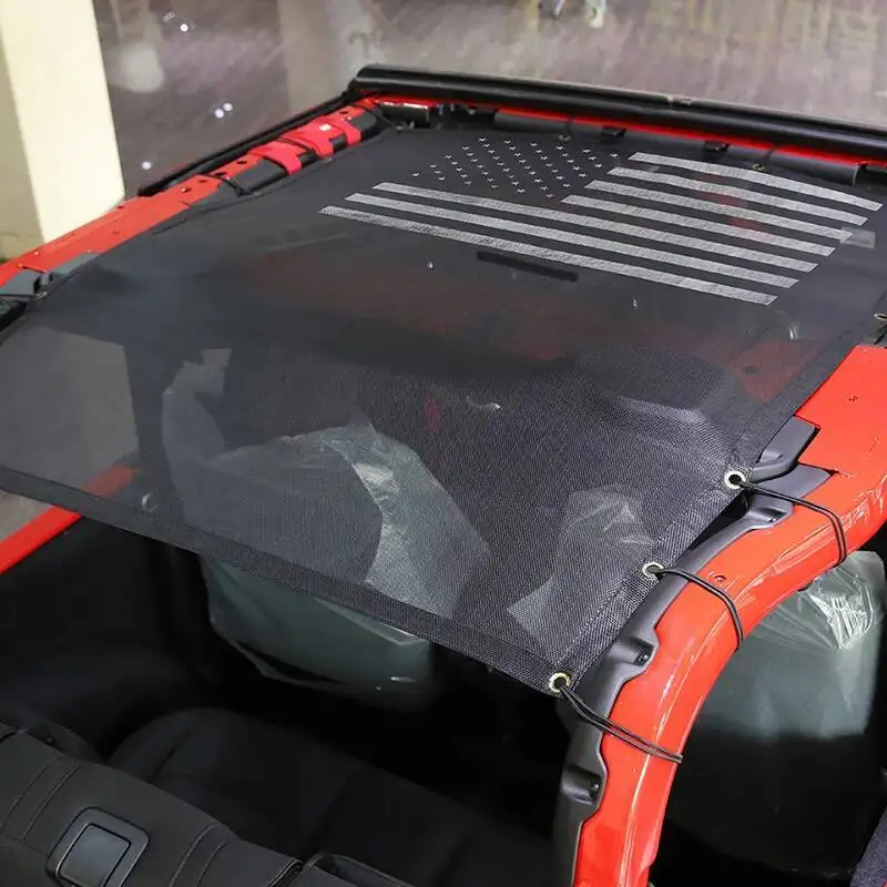 Car Sunshade Cover UV Sun Protection Roof Insulation Net For Jeep Wrangler JL For JT Gladiator 2018 Up 4-Door Car Accessories - view 5