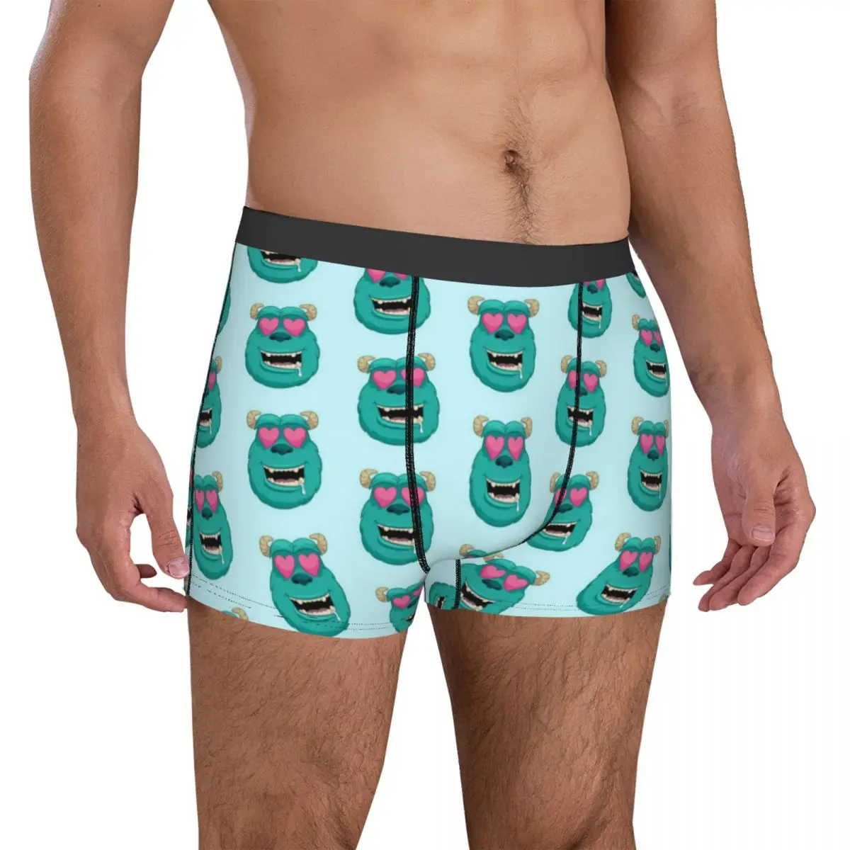 Monsters Inc القلب سولي الملابس الداخلية الرجال السروال نمط مثير لينة boxershorts رائجة البيع السراويل ملخصات حجم كبير