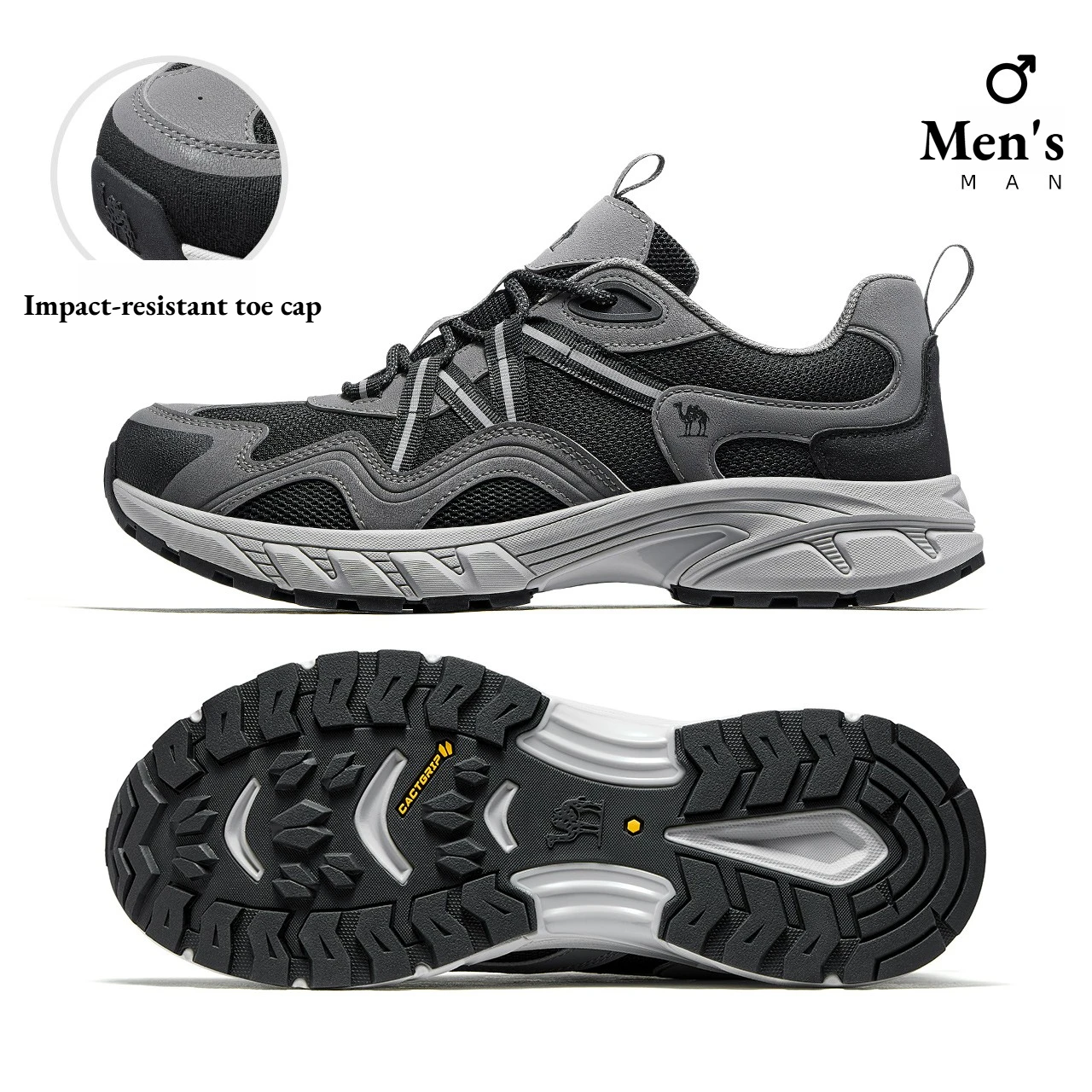 Golden Camel Men's Shoes Summer Breathable Wear-resistant Jogging Sneakers Durability Comfortable Anti slip Casual Sports Shoe