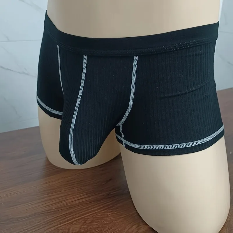 Men Bulge U-shaped Large Pocket Underwear Super Tight Small Boxer Shorts Sexy Accessories for Gay Sexy Underpants Erotic 6