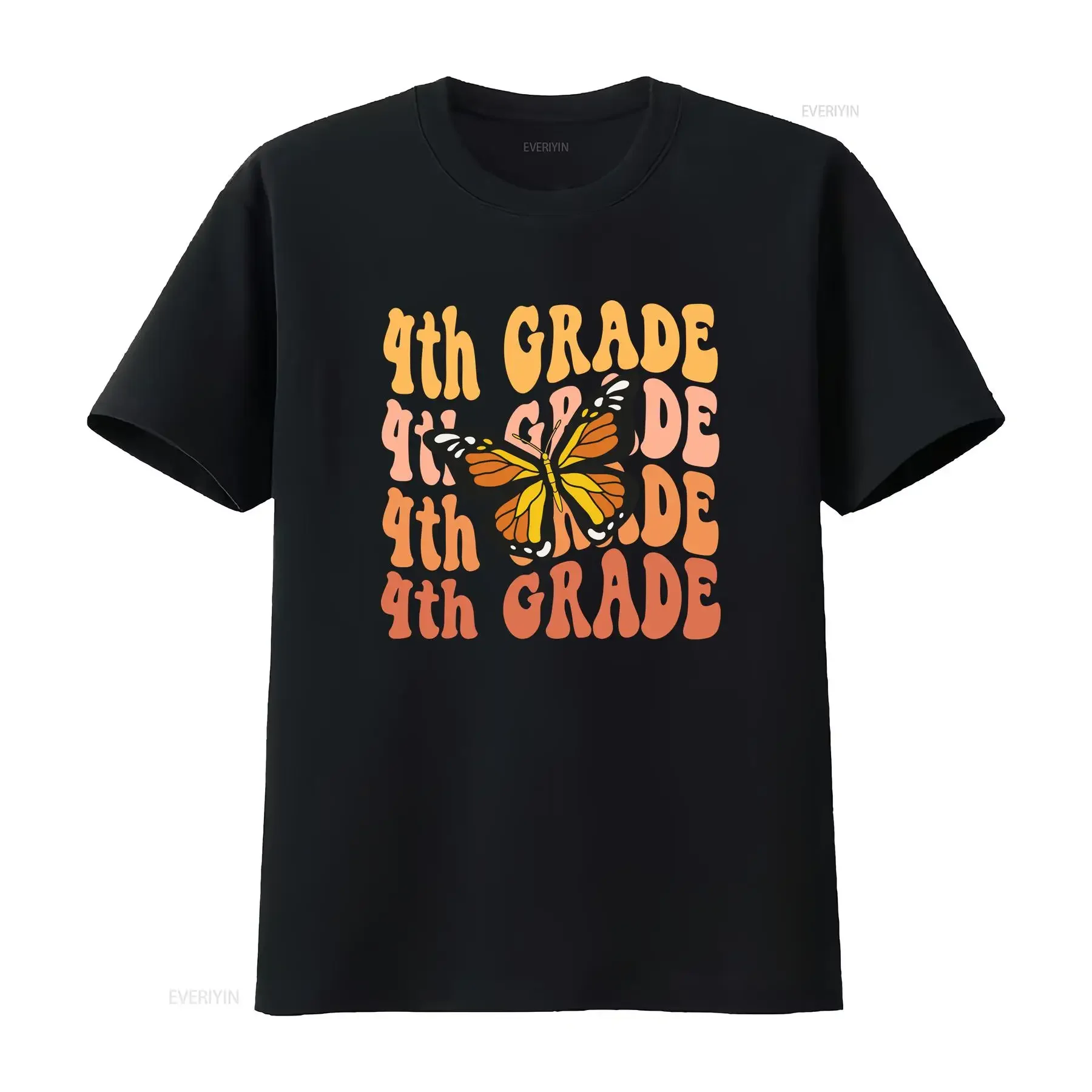 Retro Fourth Grade Teacher T Shirt 4th First Day of School Matching New Squad vintage Washed streetwear Unisex