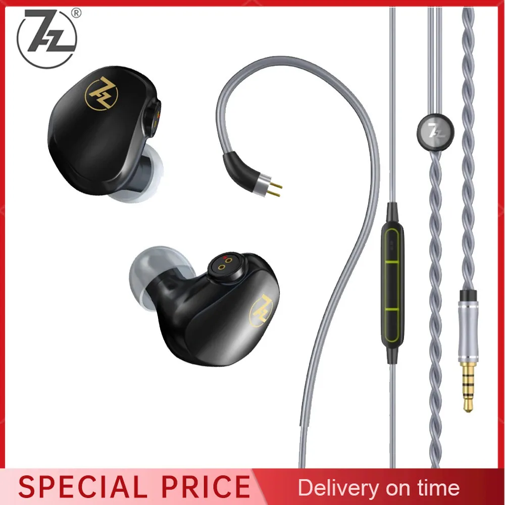 7HZ G1 Headphone 10mm Dynamic Driver in-Ear Monitor Hifi Music Earphones with Stable 0.78mm 2-Pin Replaceable Cable