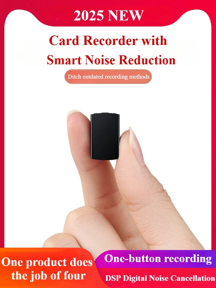 مسجل صوت مغناطيسي احترافي رفيع للغاية - تقليل الضوضاء عالي الدقة، تحرير هاتف OTG، 360 درجة ° التقاط متعدد الاتجاهات، Timestamp #5