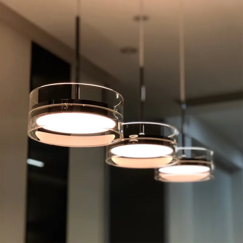 

Combination of three glass dining room lamp table bar bedroom head of a small chandelier