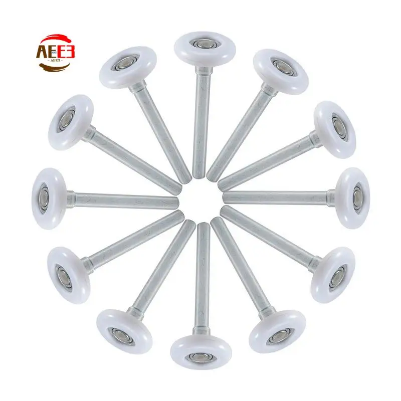 AEE3-12Pack 2 Inches Garage Door Rollers, 6200ZZ Bearing Nylon Garage Door Roller,For Residential And Commercial Garage Doors