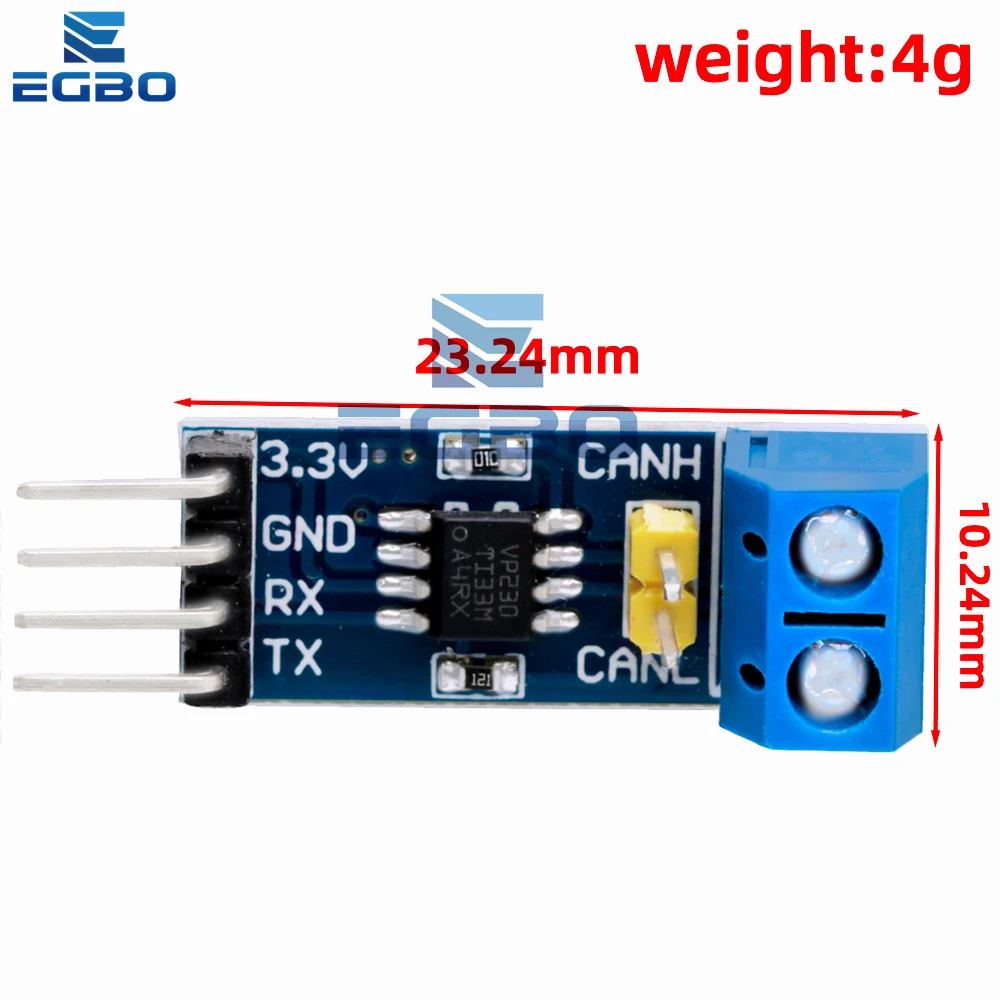 SN65HVD230 VP230 CAN バストランシーバーモジュール 3.3V 高速 Arduino 開発ボード評価キット産業用 CAN バス
