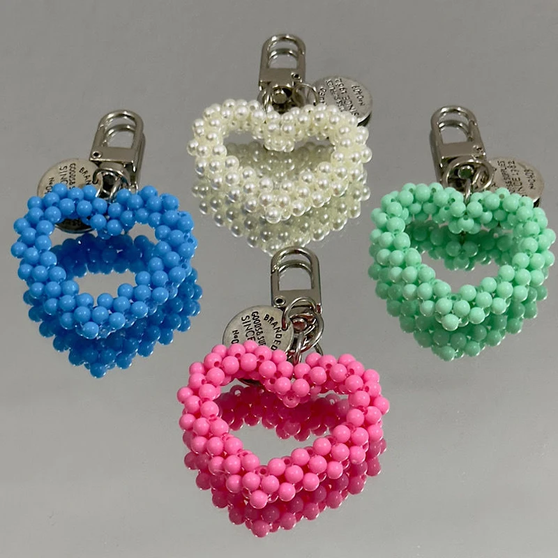 Cute Bow Pearl Mobile Phone Pendant Chain Beading Shape Pendant With Mobile Phone Accessories Camera Bag Keychain