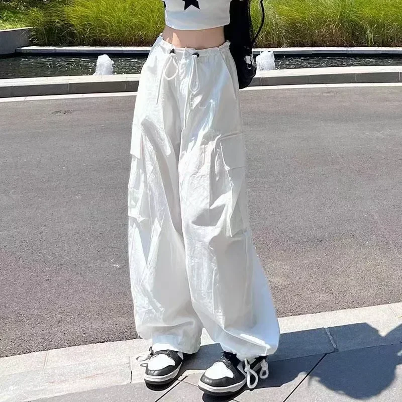 Spring Summer Korean Women's Pants Street Loose Streetwear Harajuku Straight Overalls Pants Y2k Pants Sweatpants Joggers Women