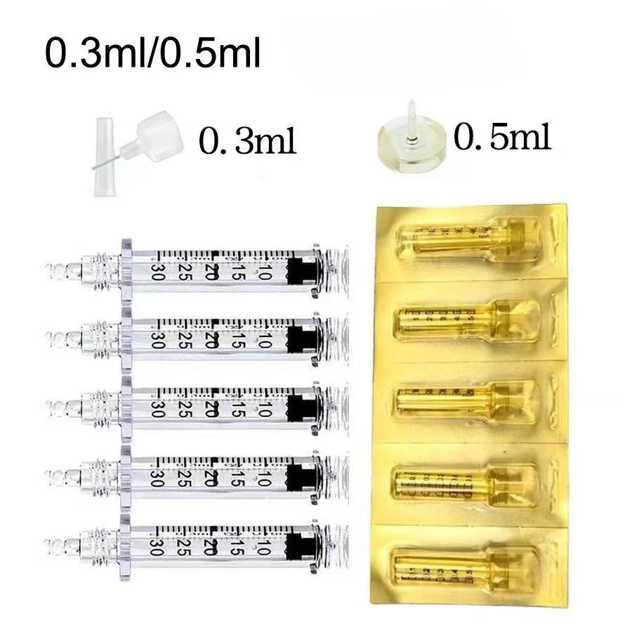 0.3/0.5ml Hyaluron Pen Ampoule Head Cartridge Anti Wrinkle Lip Filler No Needle High Pressure Hyaluronic Acid Gun Part No Serum