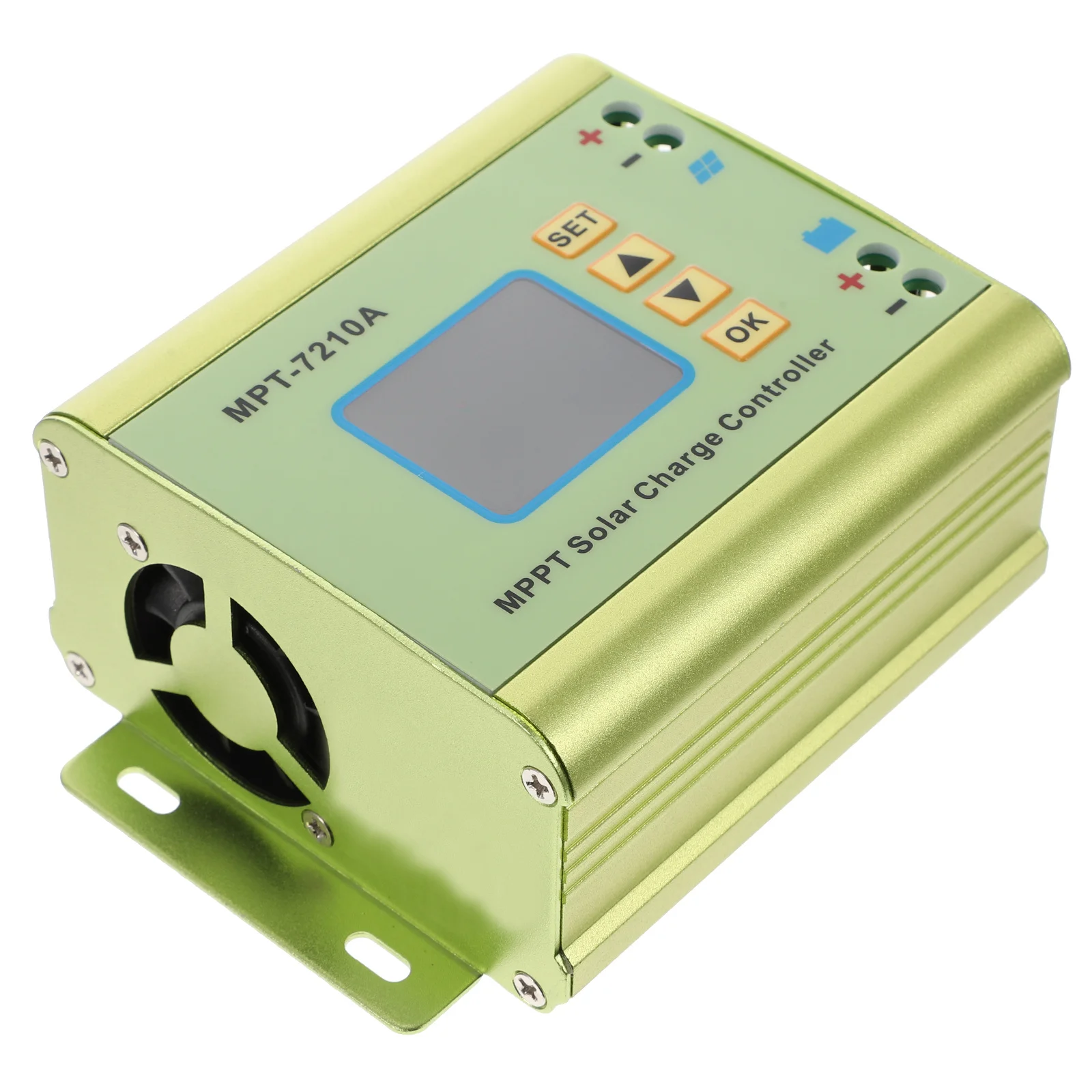 

1Set Solar Charge Controller 20A Mppt LCD Display for Efficient Heat Dissipation Overload Protection Green