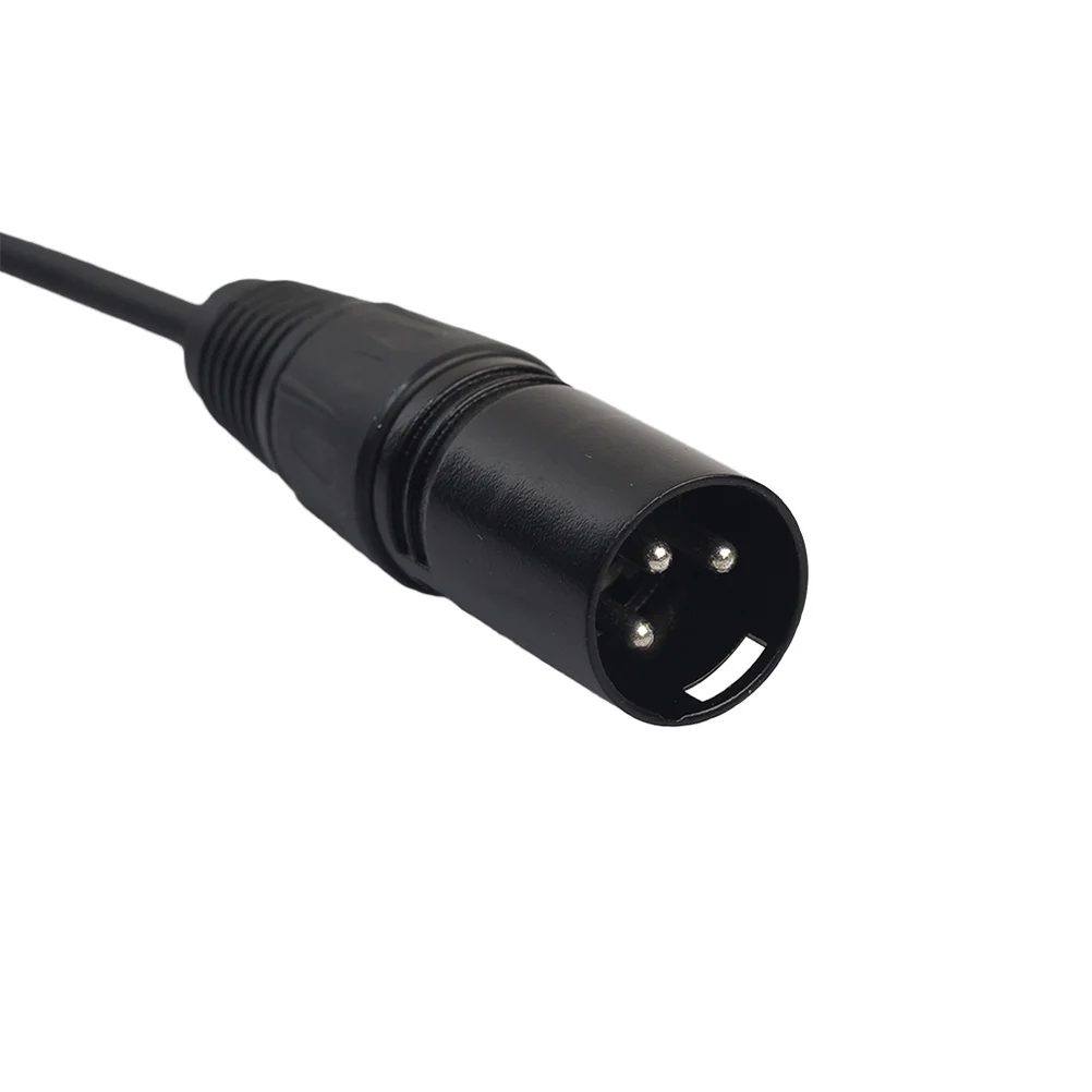 

To Xlr/ 3M Black Audio Adapter For Guitar Bass 16Bit 48Khz Microphone Converter Pc Sound Input